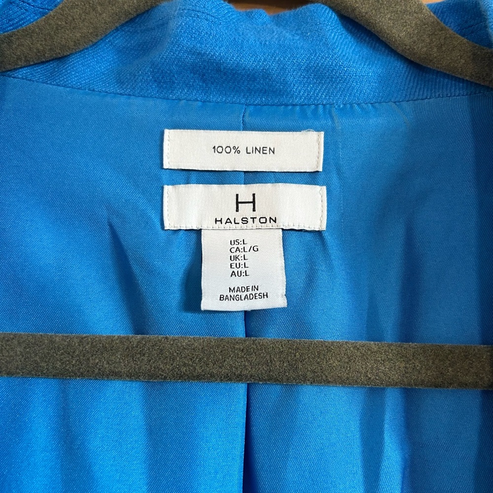 Halston Heritage Vibrant Blue Blazer - Picture 3 of 4